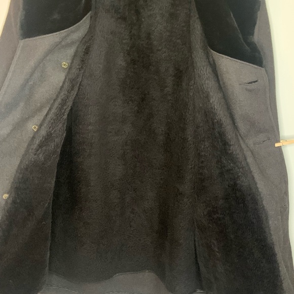 Vintage Sears black coat with faux fur collar - Picture 6 of 8